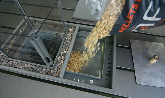 Mesa alta + Fogonero KASSEL + acc. Vidrio vitroc. Ofen (1650 x 1200 x 765mm) - Imagen 8