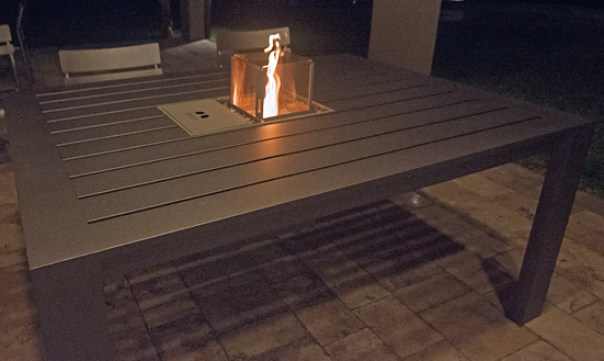 Mesa alta + Fogonero KASSEL + acc. Vidrio vitroc. Ofen (1650 x 1200 x 765mm) - Imagen 12